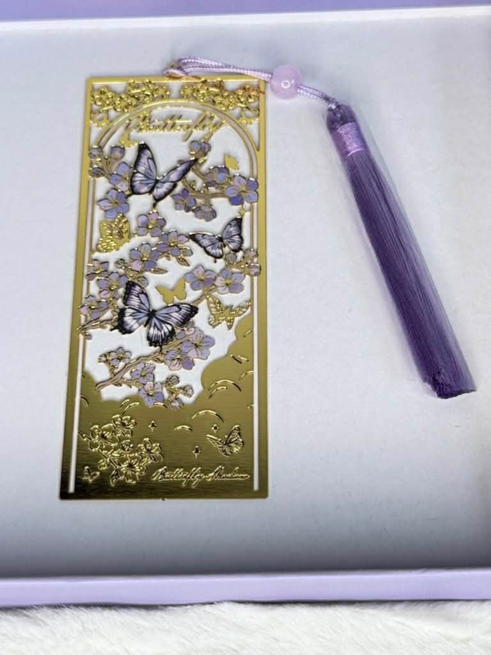 Butterfly Fairyland Luxury Metal Bookmark in Dreamy Gift Box - Picture 6 of 8